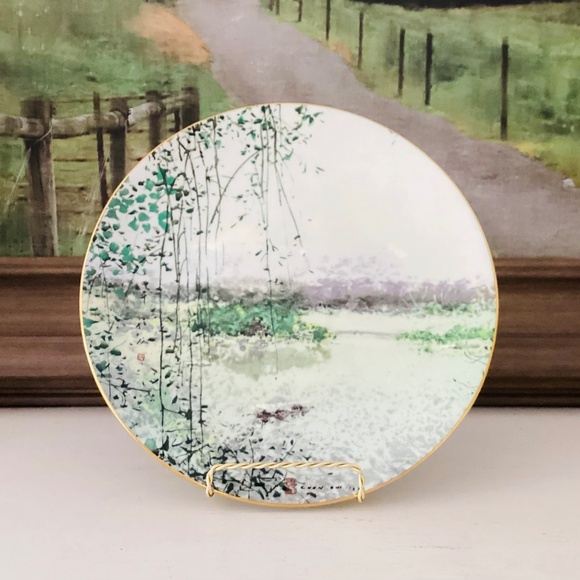 "Lake of Mists" By Chen Chi 10.5" Royal Doulton 1980 Art Plate #7001 Bone China - Picture 6 of 12